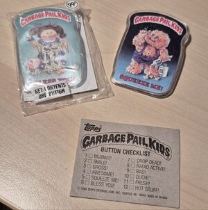 Vintage Garbage Pail Kids Buttons GPK